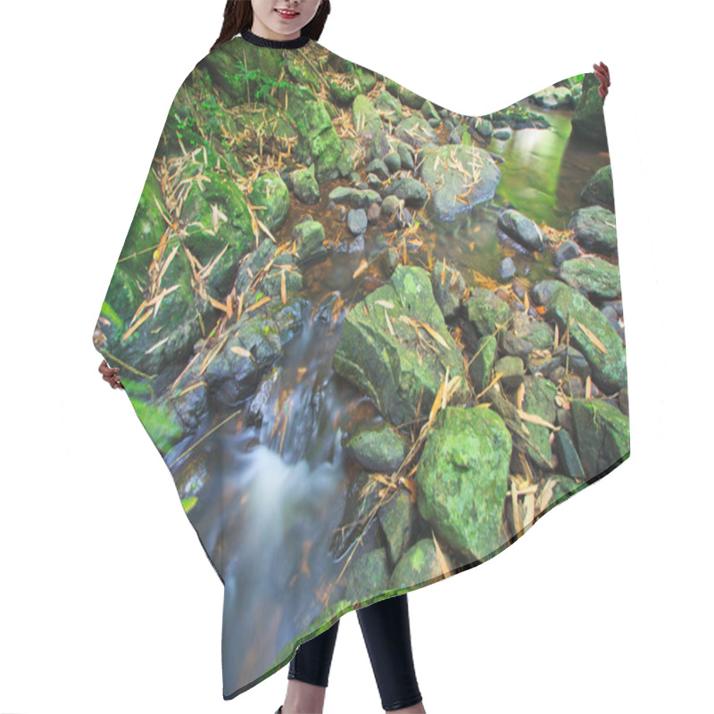 Personality  Deep Forest Waterfall Hair Cutting Cape