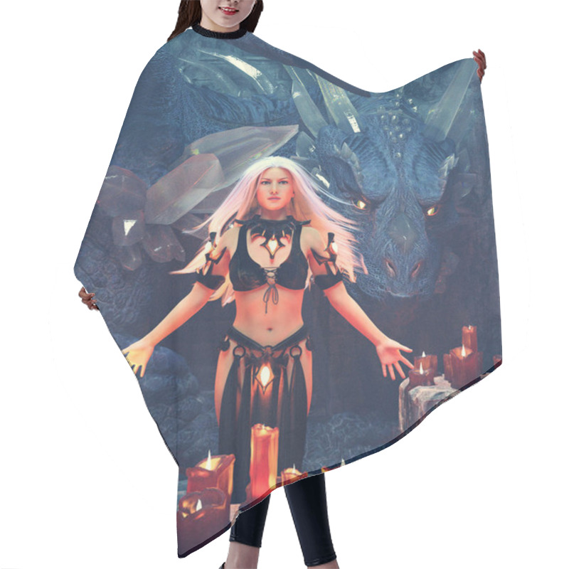 Personality  Queen Of The Dragon,3d Rendering Hair Cutting Cape