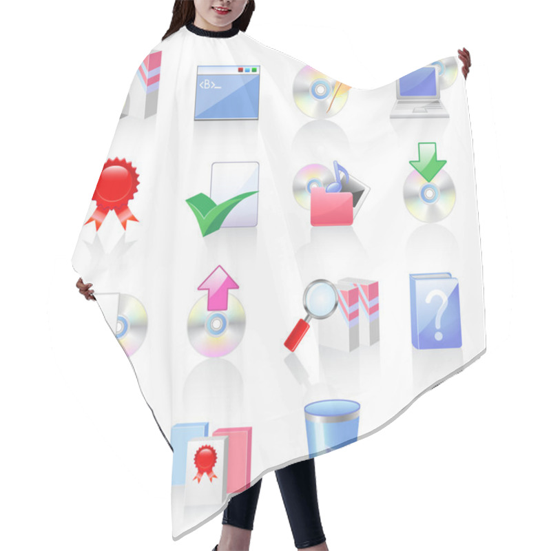 Personality  Software And Application Icons Hair Cutting Cape