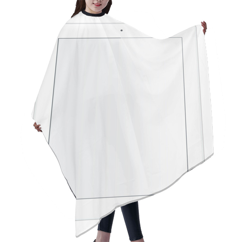 Personality  White Tablet Hair Cutting Cape