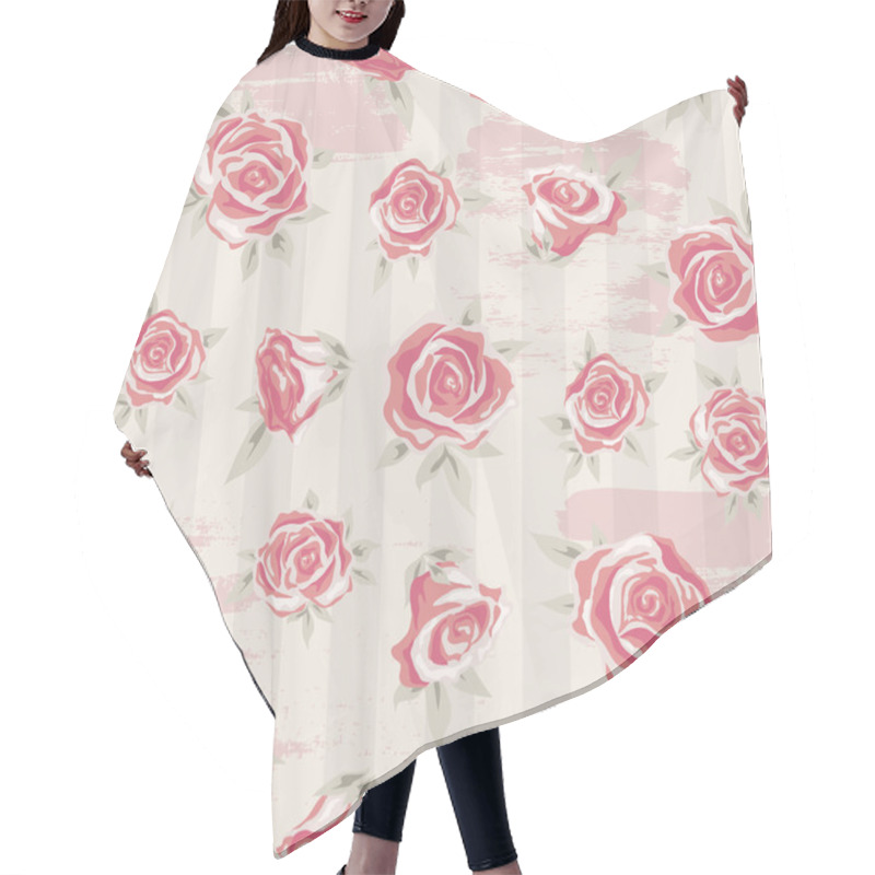 Personality  Rose Background 4 Hair Cutting Cape