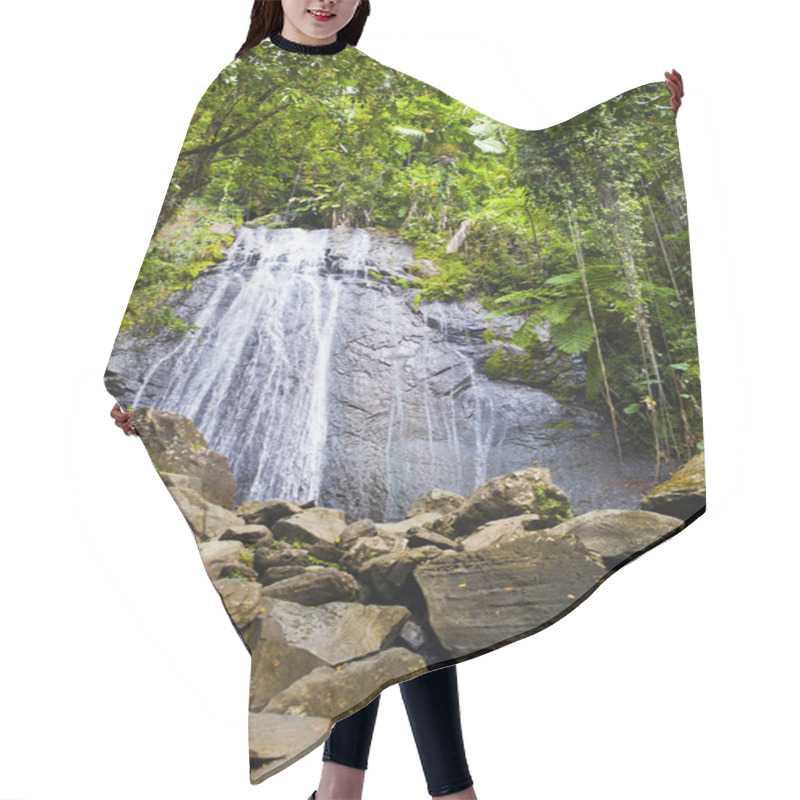 Personality  Waterfall In The Rainforest Hair Cutting Cape