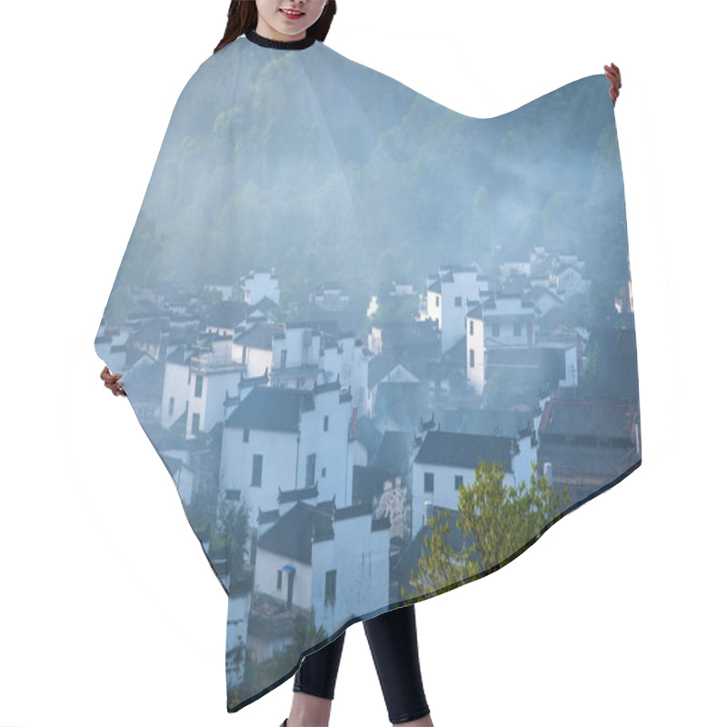 Personality  Jiangxi Wuyuan Shicheng Village Hair Cutting Cape