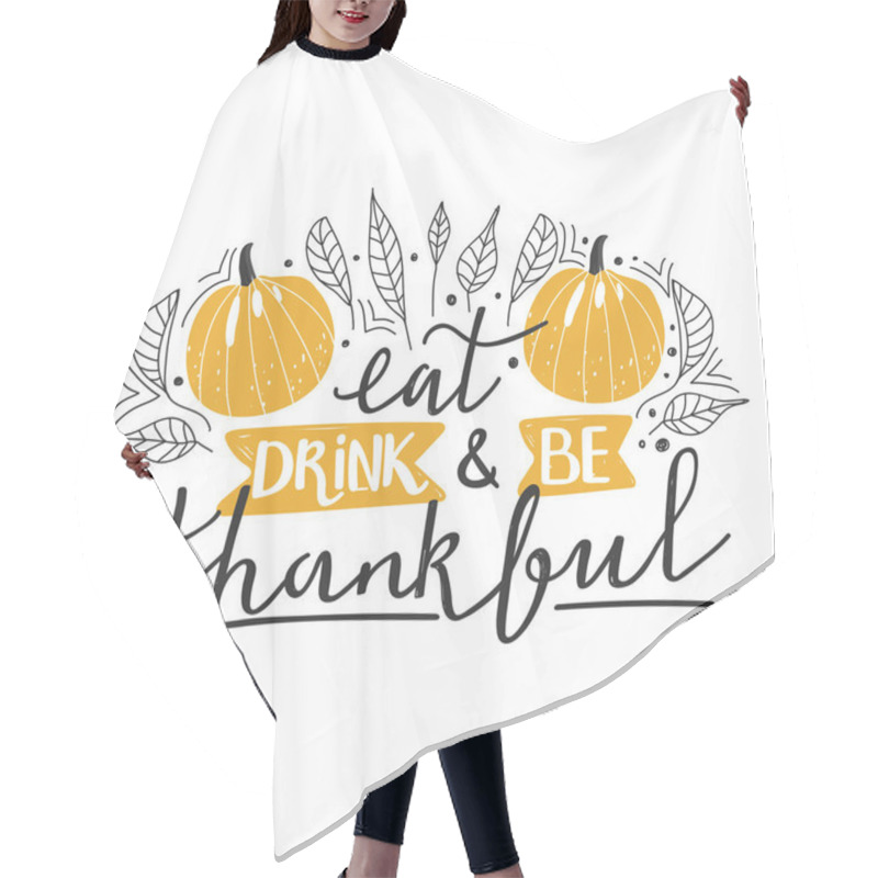 Personality  Typography Composition For Thanksgiving Day. Stylish Typography Slogan Design 