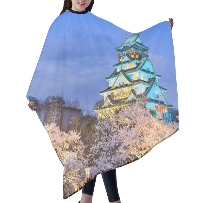 Personality  Osaka Castle In The Spring Hair Cutting Cape