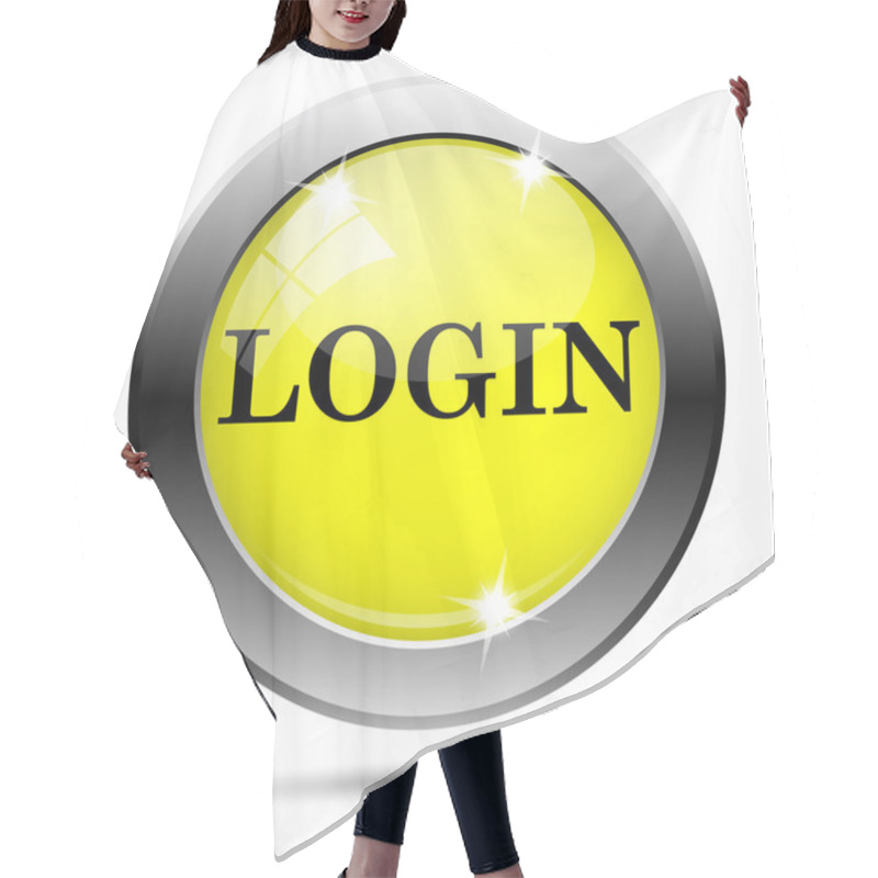 Personality  Login Icon Hair Cutting Cape