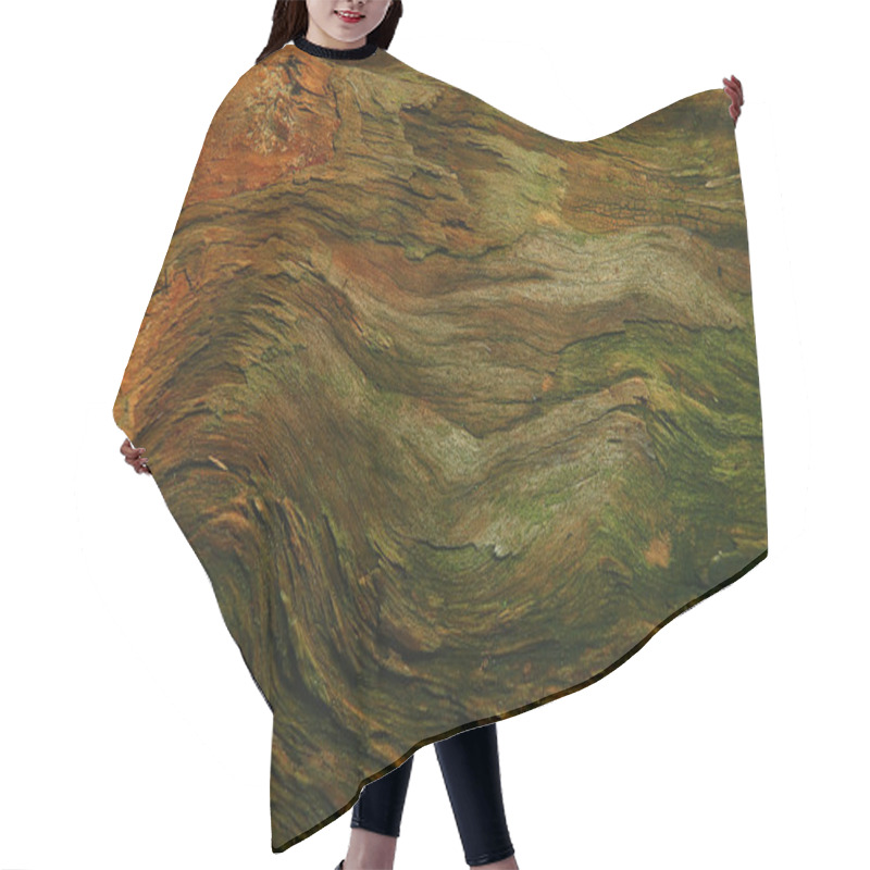 Personality  Wood Background Texture Old Tree Hair Cutting Cape