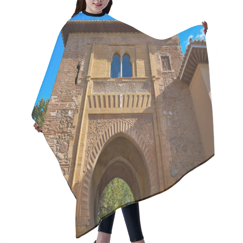 Personality  Alhambra Arch Puerta Del Vino In Granada Of Spain Wine Muslim Door Hair Cutting Cape