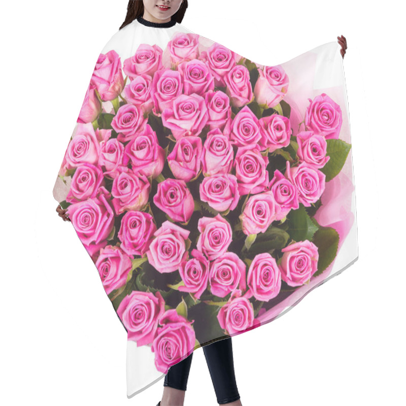 Personality  Bouquet Of Pink Roses Hair Cutting Cape