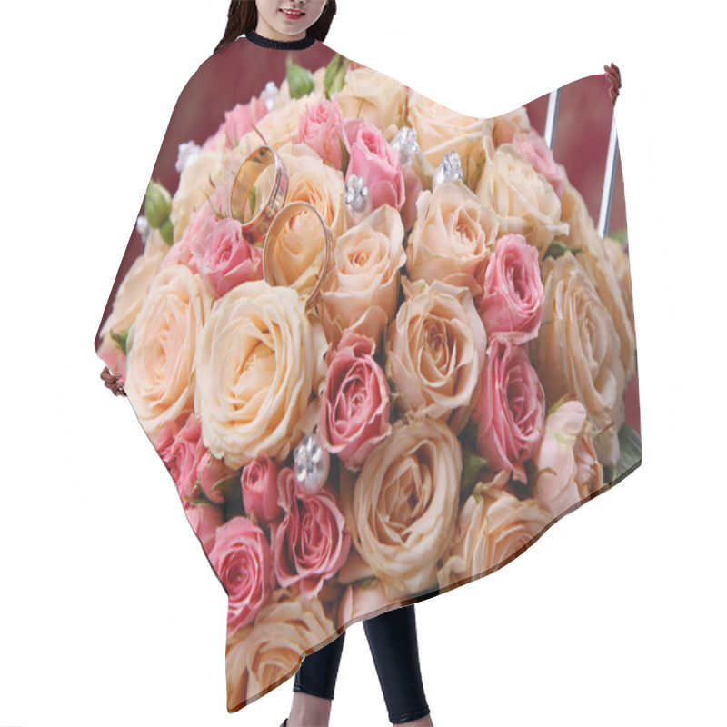 Personality  Bouquet Of Roses Hair Cutting Cape