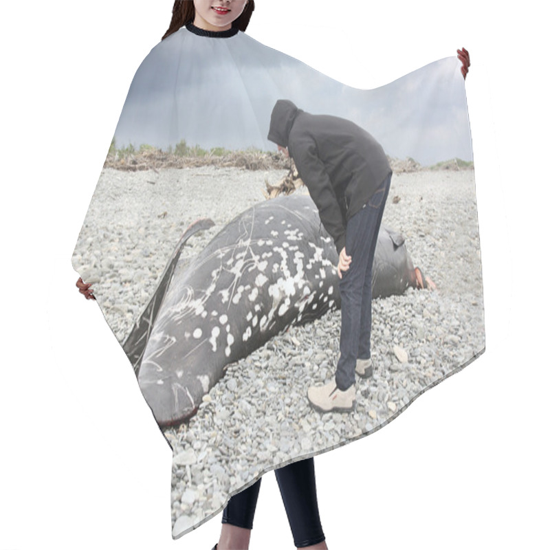 Personality  Dead Whale Hair Cutting Cape