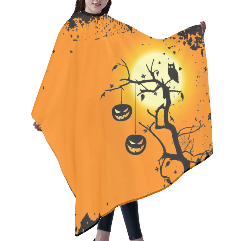 Personality  Halloween Background With Place For Your Text Hair Cutting Cape