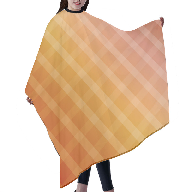 Personality  Gradient Background With Squares Hair Cutting Cape