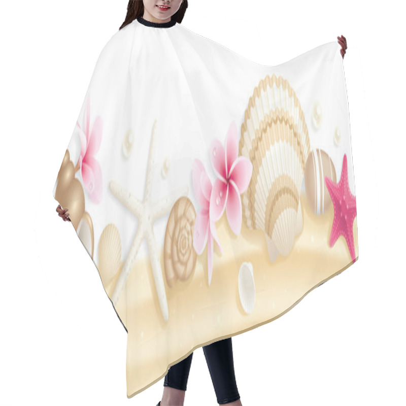 Personality  Seashell Header Hair Cutting Cape