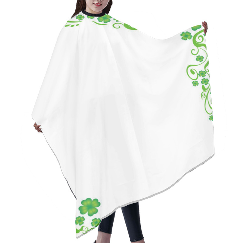 Personality  Four-leaved Clover Frame Background Hair Cutting Cape