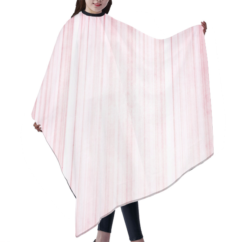 Personality  Striped Pink Background In Grunge Style Hair Cutting Cape