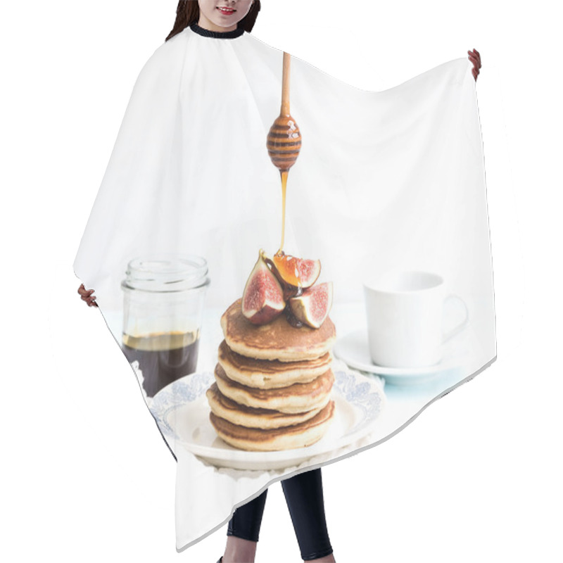 Personality  Pancake Tower With Fresh Figs Hair Cutting Cape