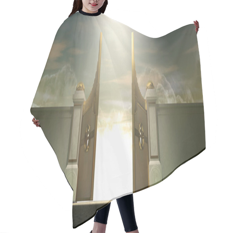 Personality  Heavens Open Gates Hair Cutting Cape