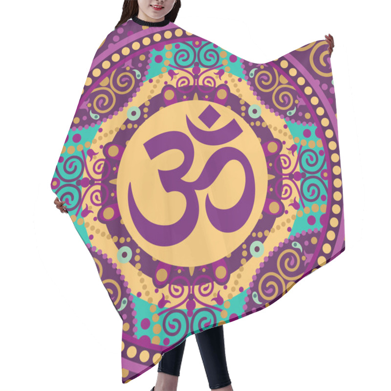 Personality  Mandala Ohm Hair Cutting Cape