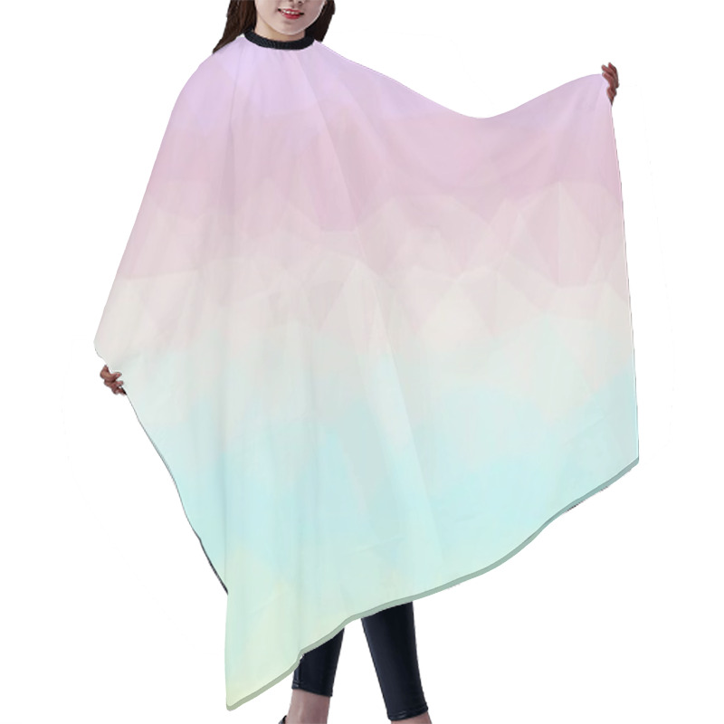 Personality  Pastel And Geometric Background With Minimal Mosaic Design Hair Cutting Cape