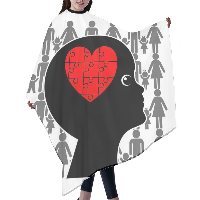 Personality  Love In A Blended Family Hair Cutting Cape