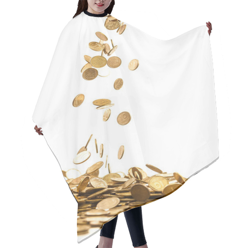 Personality  Falling Coins Hair Cutting Cape