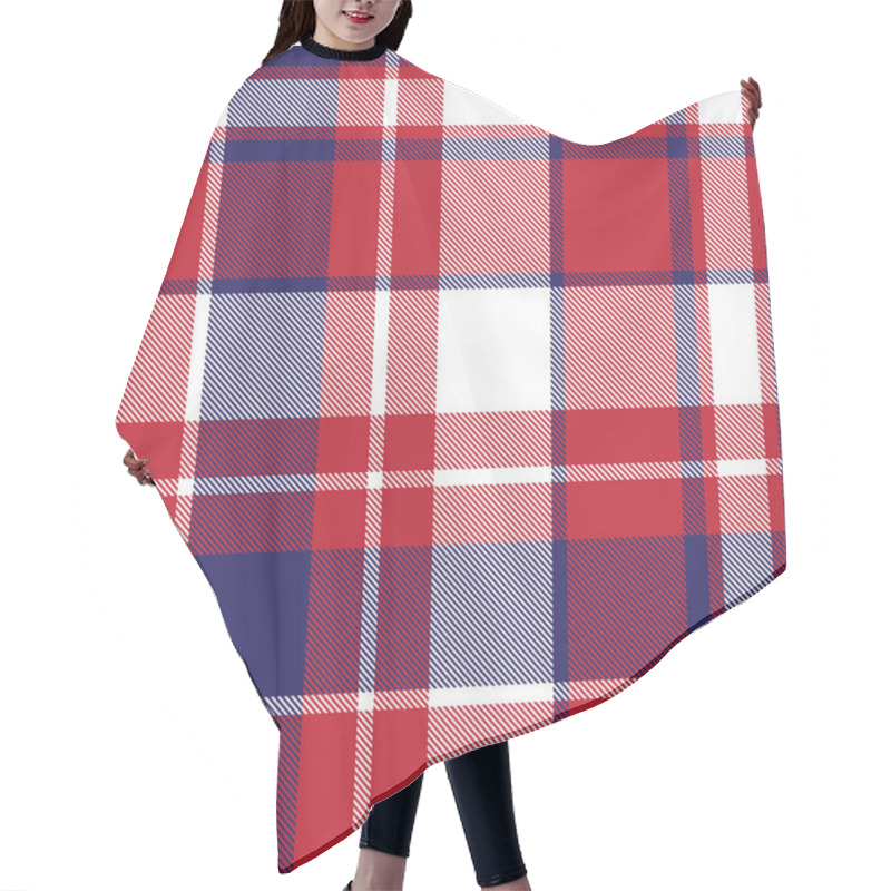 Personality  Classic Modern Plaid Tartan Seamless Pattern Hair Cutting Cape