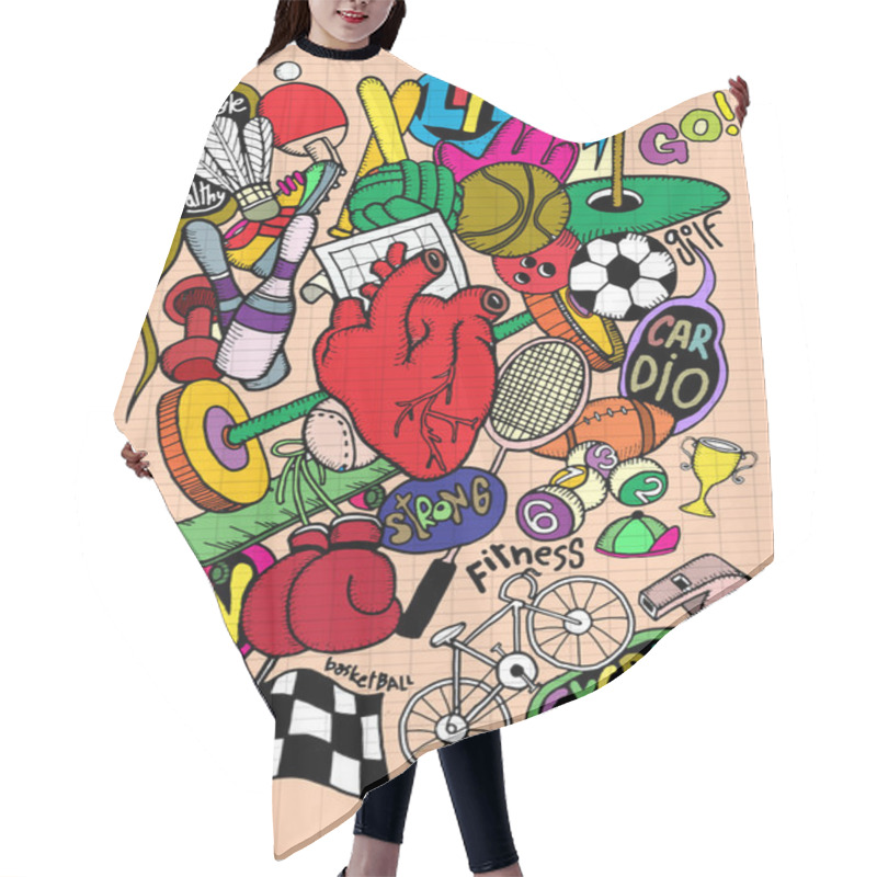 Personality  Print Hair Cutting Cape