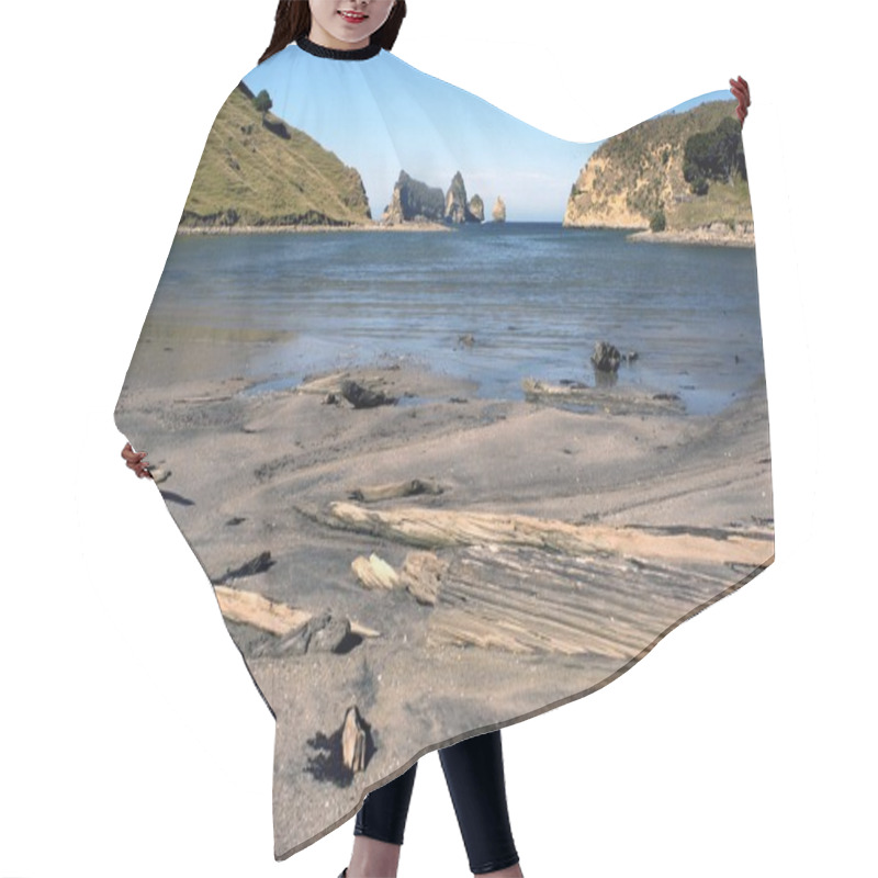 Personality  Beach In New Zealand Hair Cutting Cape