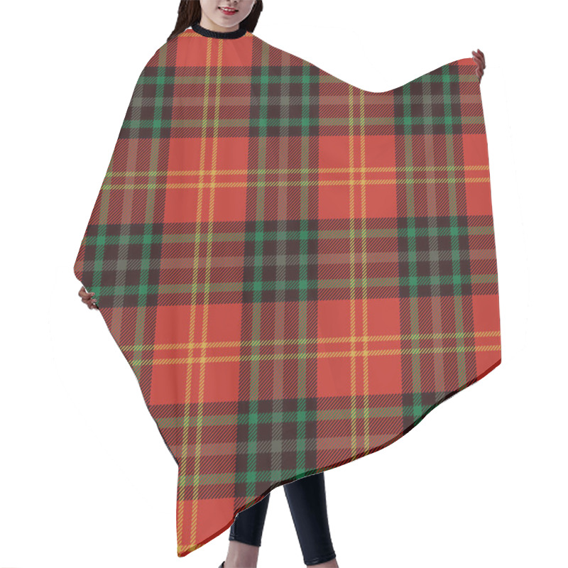 Personality  Tartan Seamless Pattern Background Hair Cutting Cape