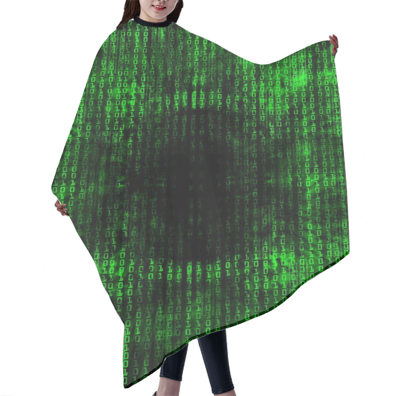 Personality  Binary Code Hair Cutting Cape