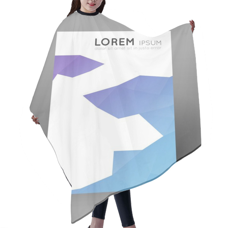 Personality  Polygon Background Template Hair Cutting Cape