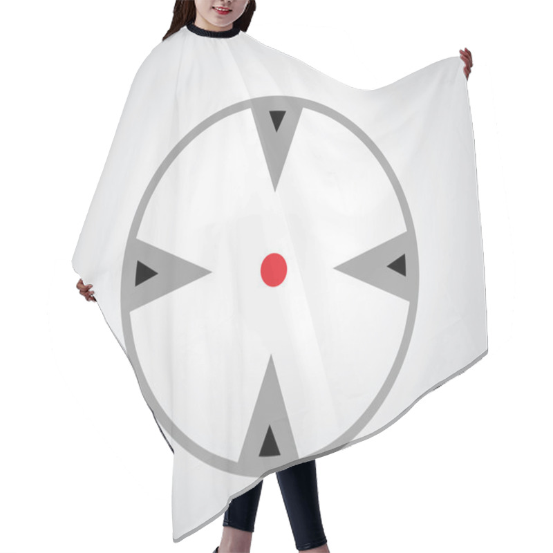 Personality  Crosshair, Reticle, Viewfinder, Target Graphics Hair Cutting Cape