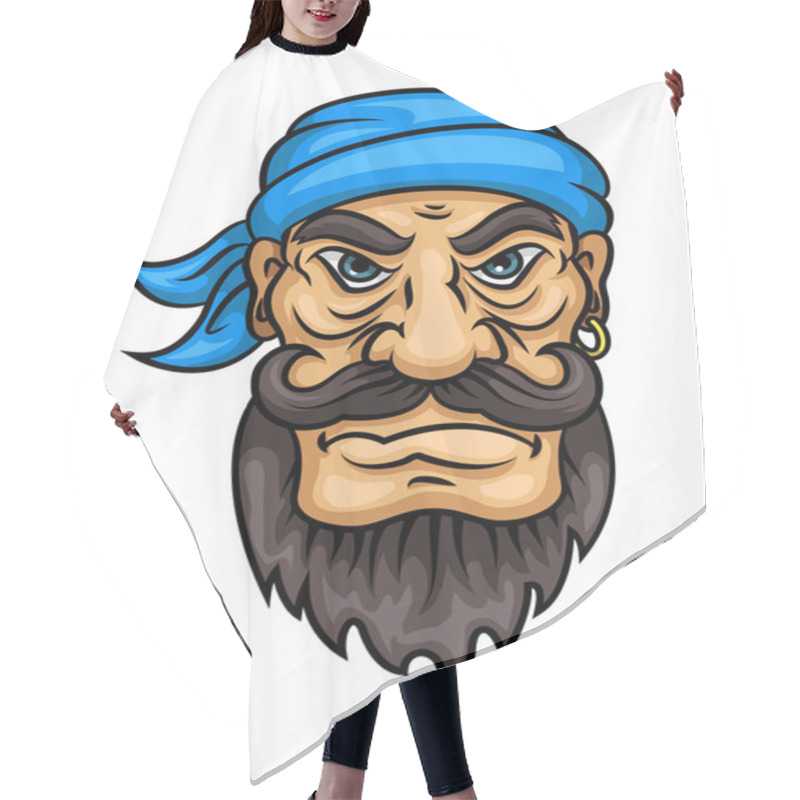 Personality  Cartoon Bearded Pirate Sailor Or Captain Hair Cutting Cape