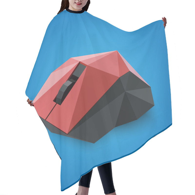 Personality  Vector Abstract Computer Mouse. Hair Cutting Cape