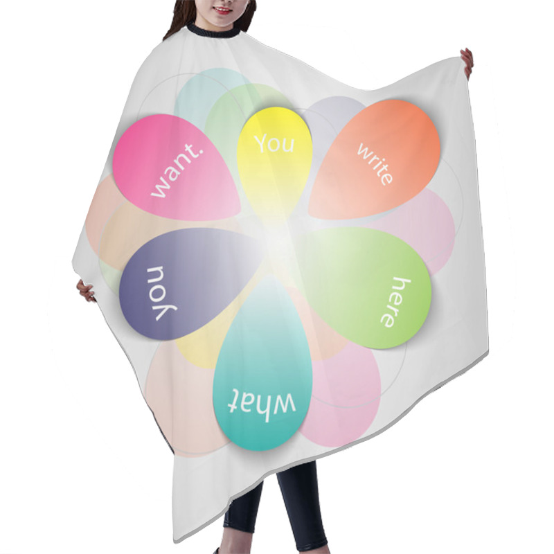 Personality  Abstract Background - Petals Hair Cutting Cape