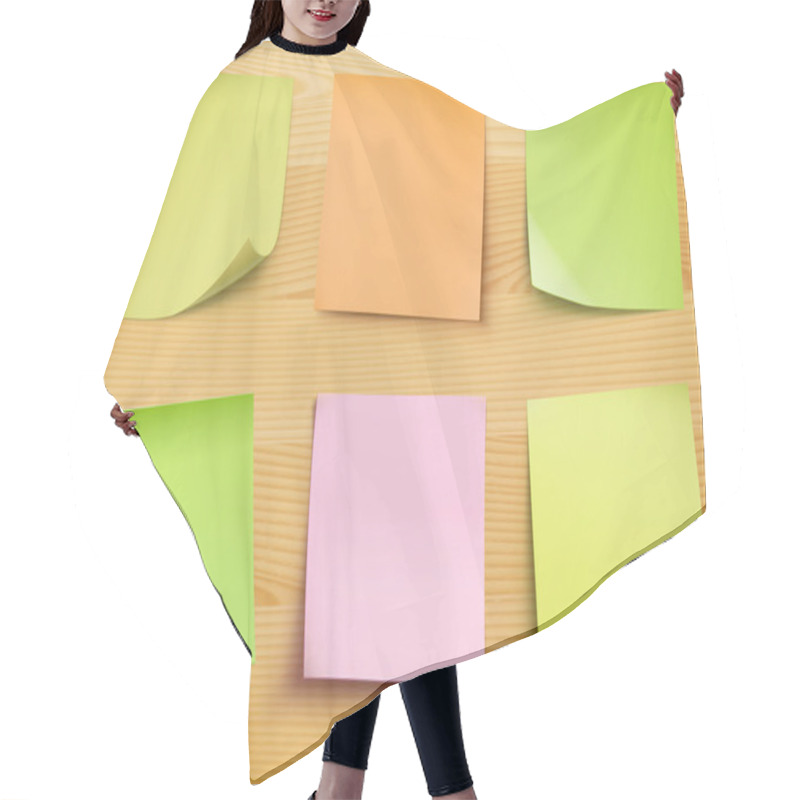 Personality  Post It Notes Hair Cutting Cape