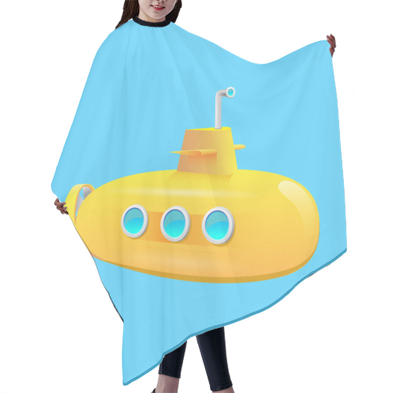 Personality  Yellow Submarine Hair Cutting Cape