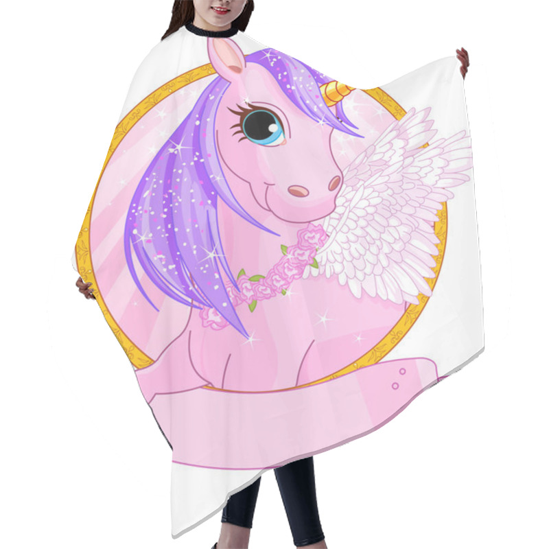 Personality  Unicorn Sign Hair Cutting Cape