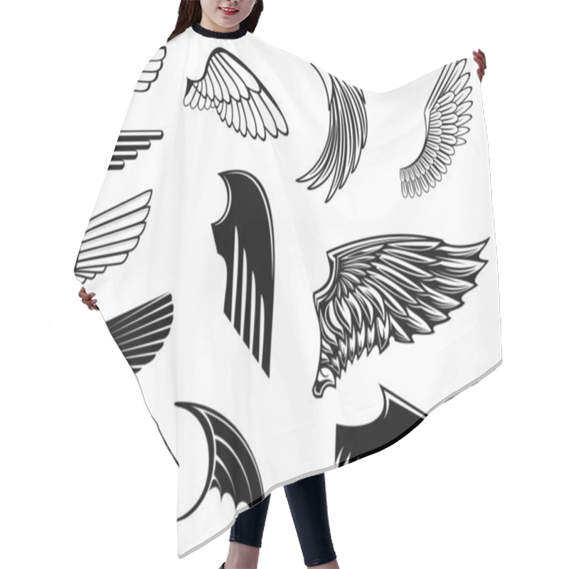 Personality  Set Of Heraldic Wings Hair Cutting Cape