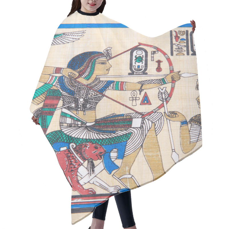 Personality  Egyptian Papyrus As A Background Hair Cutting Cape