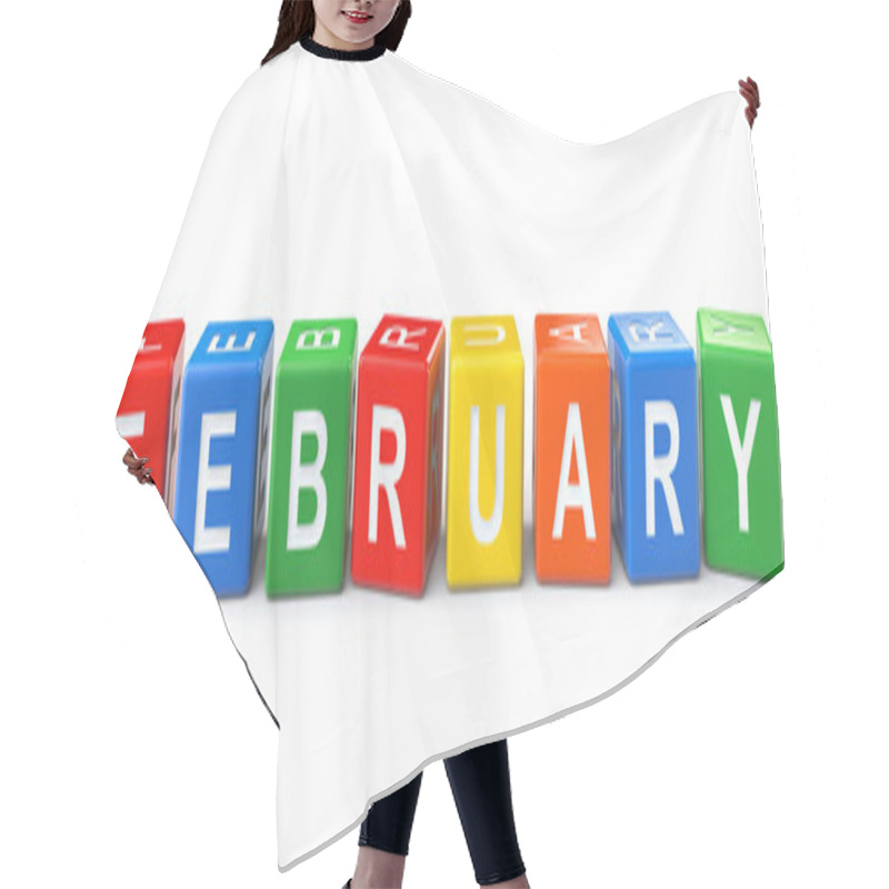 Personality  Cubes With February Sign Hair Cutting Cape