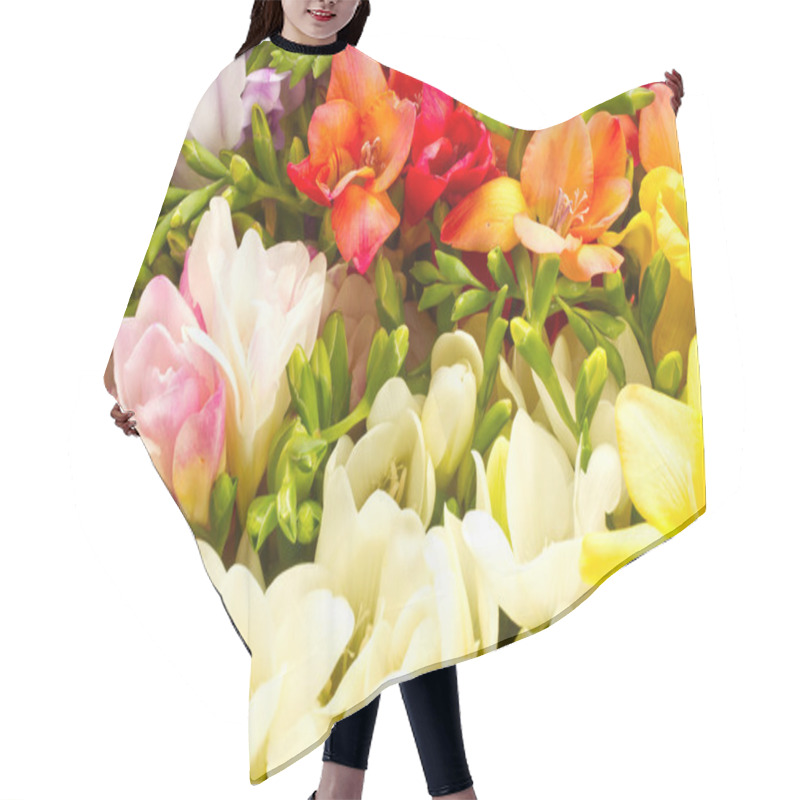 Personality  Floral Background Hair Cutting Cape