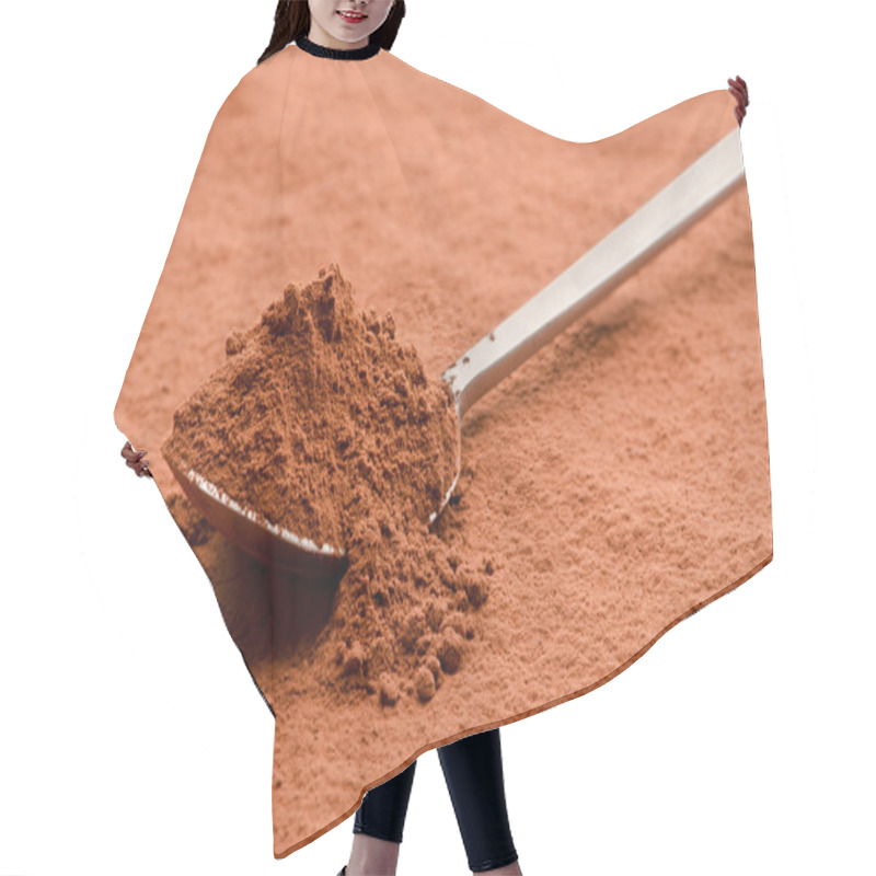 Personality  Cocoa Powder On A Spoon Hair Cutting Cape