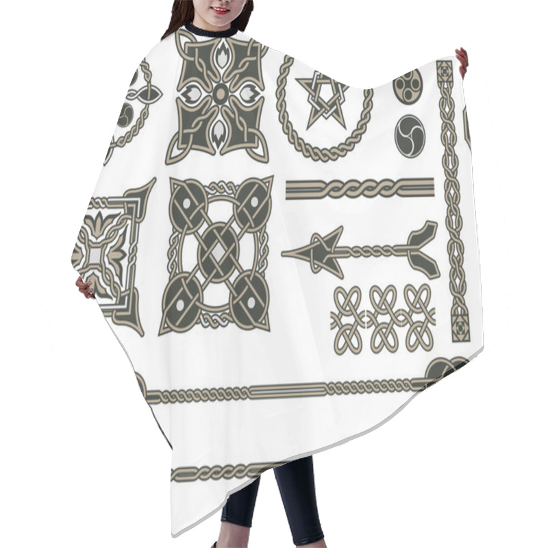 Personality  Celtic Traditional Elements Hair Cutting Cape