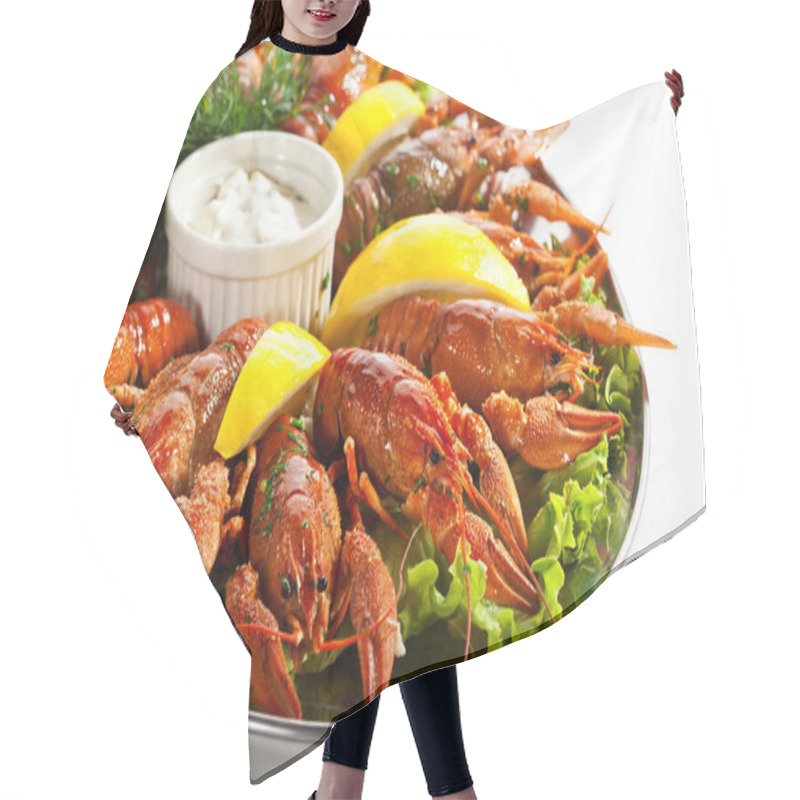 Personality  Crayfish Hair Cutting Cape