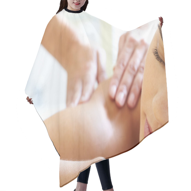 Personality  Having Massage Hair Cutting Cape