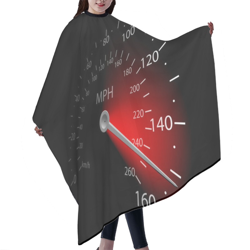 Personality  Speedometer Hair Cutting Cape