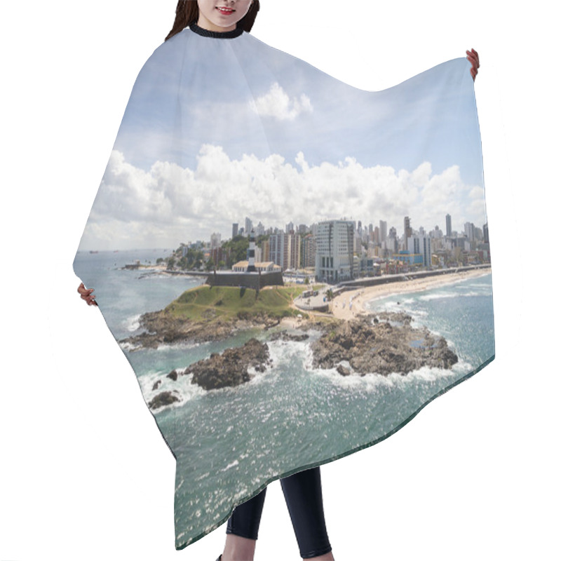 Personality  Barra Lighthouse And Salvador Cityscape Hair Cutting Cape