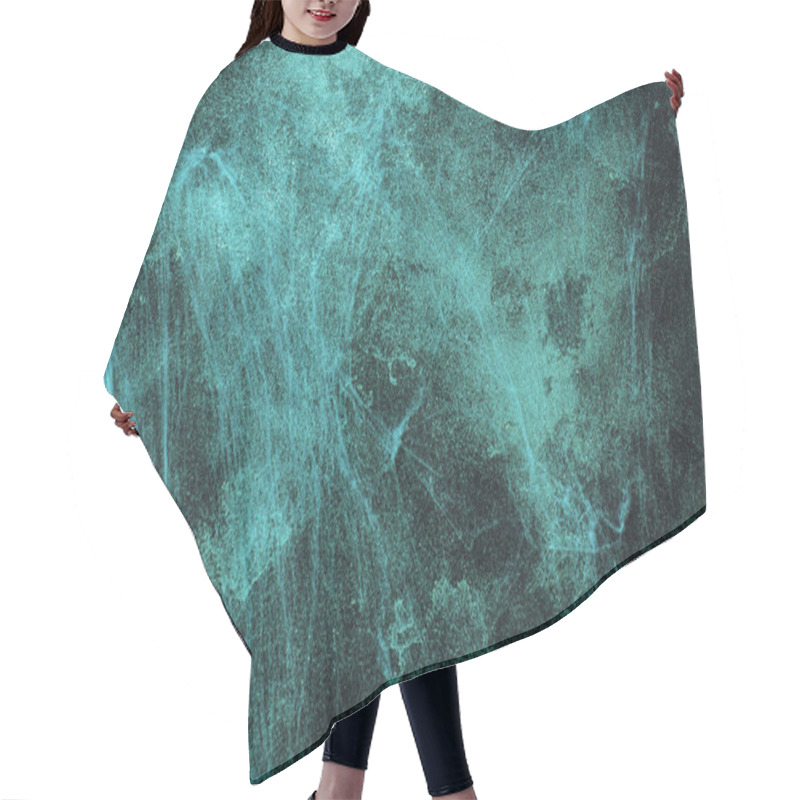 Personality  Halloween Concept, A Dark Background Old Wall With Cobwebs, Greeting Card Background. Hair Cutting Cape